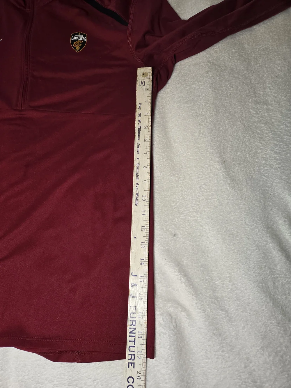 Nike Men’s Maroon Half-Zip Pullover Jacket - Cavaliers Logo